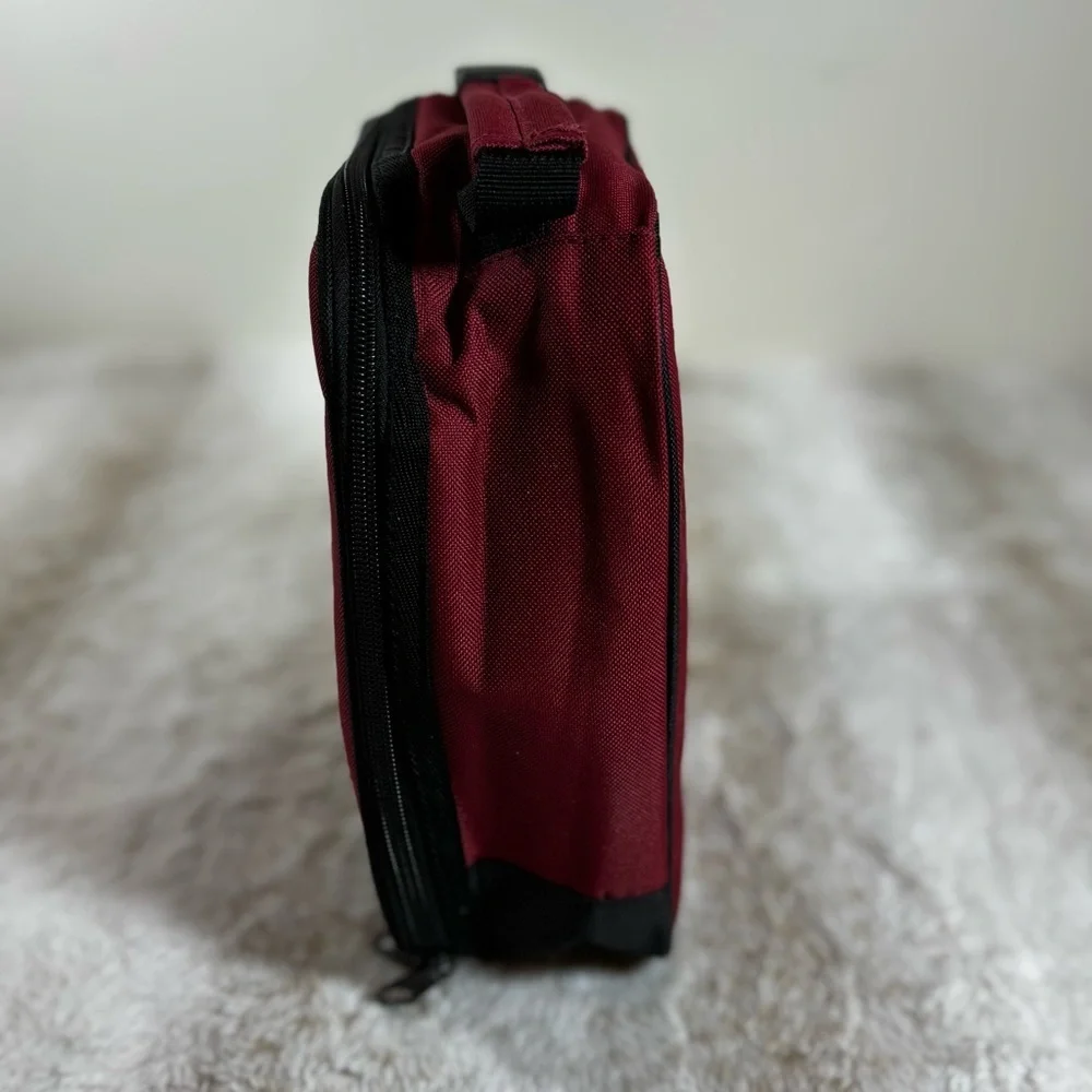 Dickies Maroon & Black Soft-Sided Lunch Box Cooler Bag